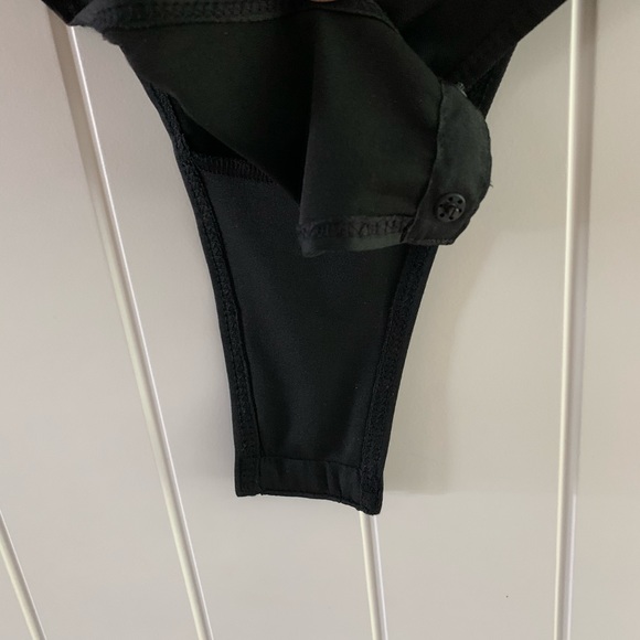 Leith Black Wrap Bodysuit - Picture 7 of 12